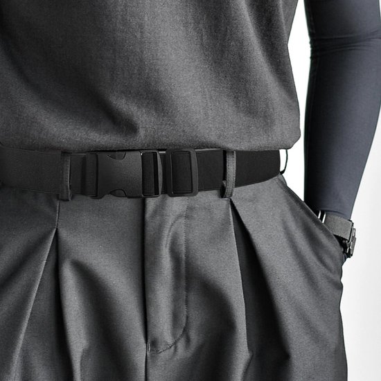 Adjustable Lycra Sports Belt, Black
