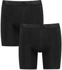 Twee zwarte Puma boxershorts met logo-elastische band.