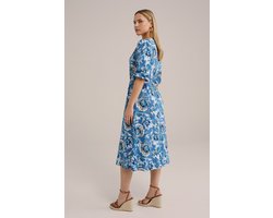 WE Fashion Dames jersey jurk met structuur