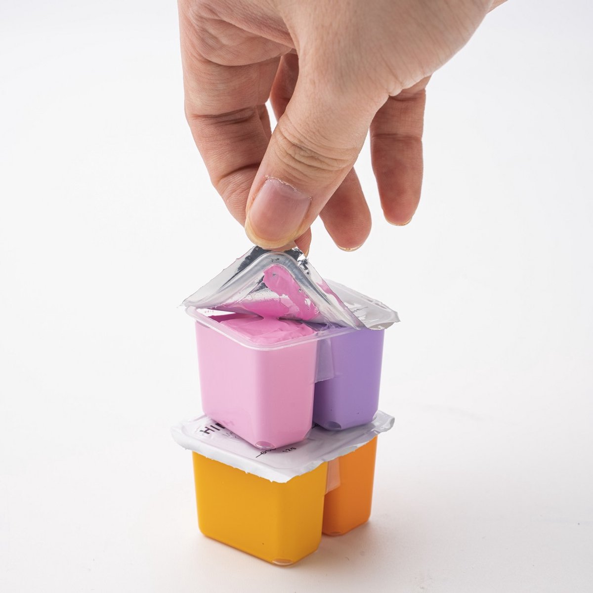 HIMI - Gouache - Twin split cups - set van 36 kleuren - 12g - 3 penselen - Lila — afbeelding 3