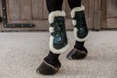 Kentucky Horsewear - Kentucky Horsewear Peesbeschermers Vegan Wol Bamboo Elastic Donkergroen - m
