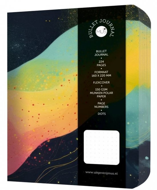 MUS Bullet Journal Yellow Wave