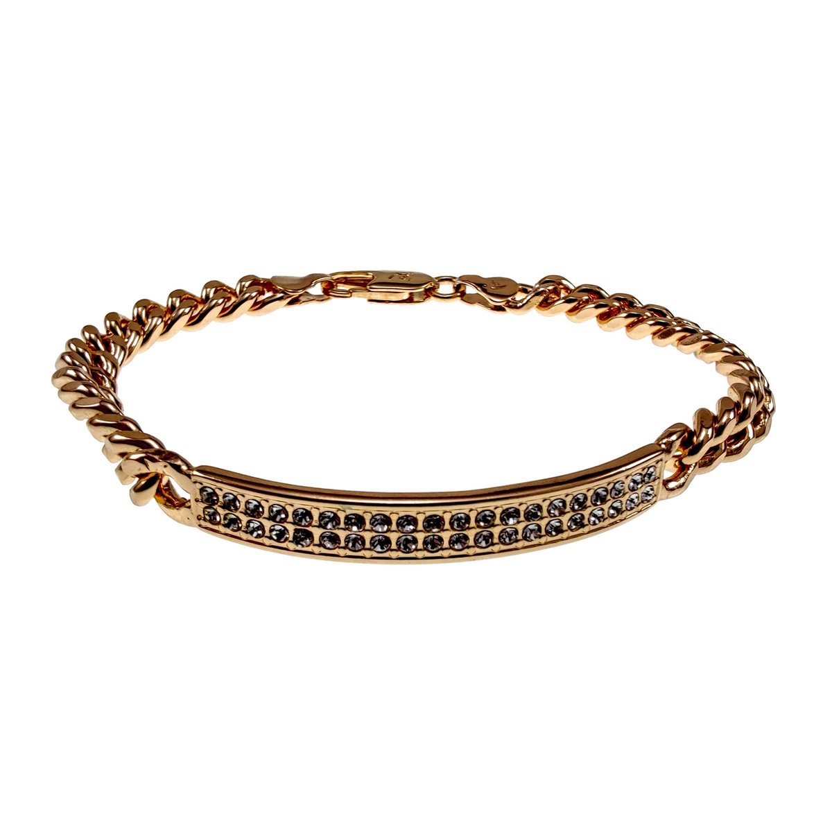 XUPING Rosé Vergulde Armband met Zirkonias-Plaat