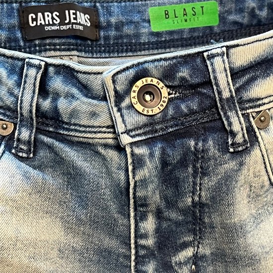 Cars Jeans - Heren Jeans - Heren - W38 X L34 - Zwart - Katoen - Blast-blue.blac