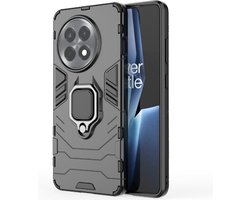 Coverup Hoesje - Geschikt voor OnePlus 13R Hoesje - Coverup Ring Kickstand Back Cover - Zwart