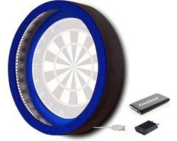 Dragon Darts Lunar Eclipse - Dartbord Verlichting - Inclusief Powerbank - LED Surround - Blauw