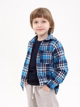 RobyKris Kids Overhemd - Lange mouw - Flanel - Maat 116-122 - Back to School