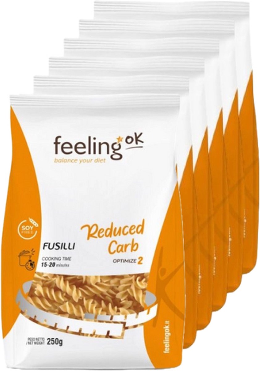 Feeling OK | Fusilli Optimize 250 gram | 6 stuks | 6 x 250 gram
