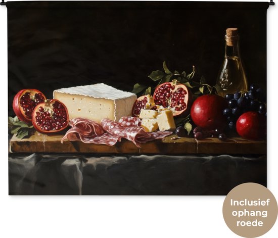 Tapisserie murale 180x135 cm - Nature morte - Vintage - Planche à boissons - Tapisserie - Tapisseries