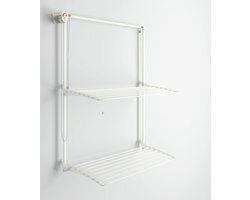 Foxydry Wall Plus 152 cm White - wanddroogrek -bediening links- 152 x 52 x 137 cm