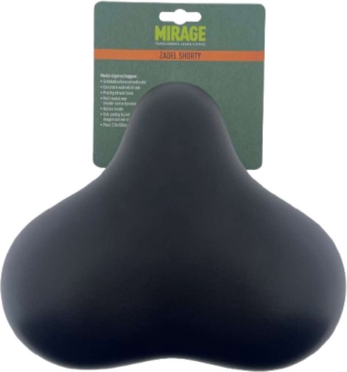 Mirage rokzadel Shorty met vering zwart