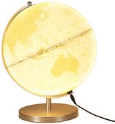 Globe lumineux 31 cm - Argent Wit - Alimentation USB - 4 LED Wit chaud - Base en métal
