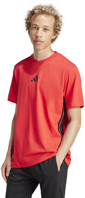 ADIDAS - m 3s sj t - T-shirt sportcasual km homme - Rouge