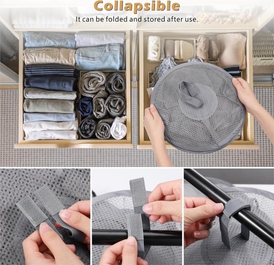 Ophangopslag, 2 stuks opvouwbare hangopbergorganizer, 5 vakken, hangrek, mesh, hangende netopbergtas, knuffeldier, hangende mand voor kinderkamer, balkon (roze
