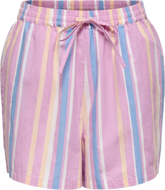 ONLY - ONLSIMONI LIFE HW STRIPE SHORTS WVN - Fille - Bermudas
