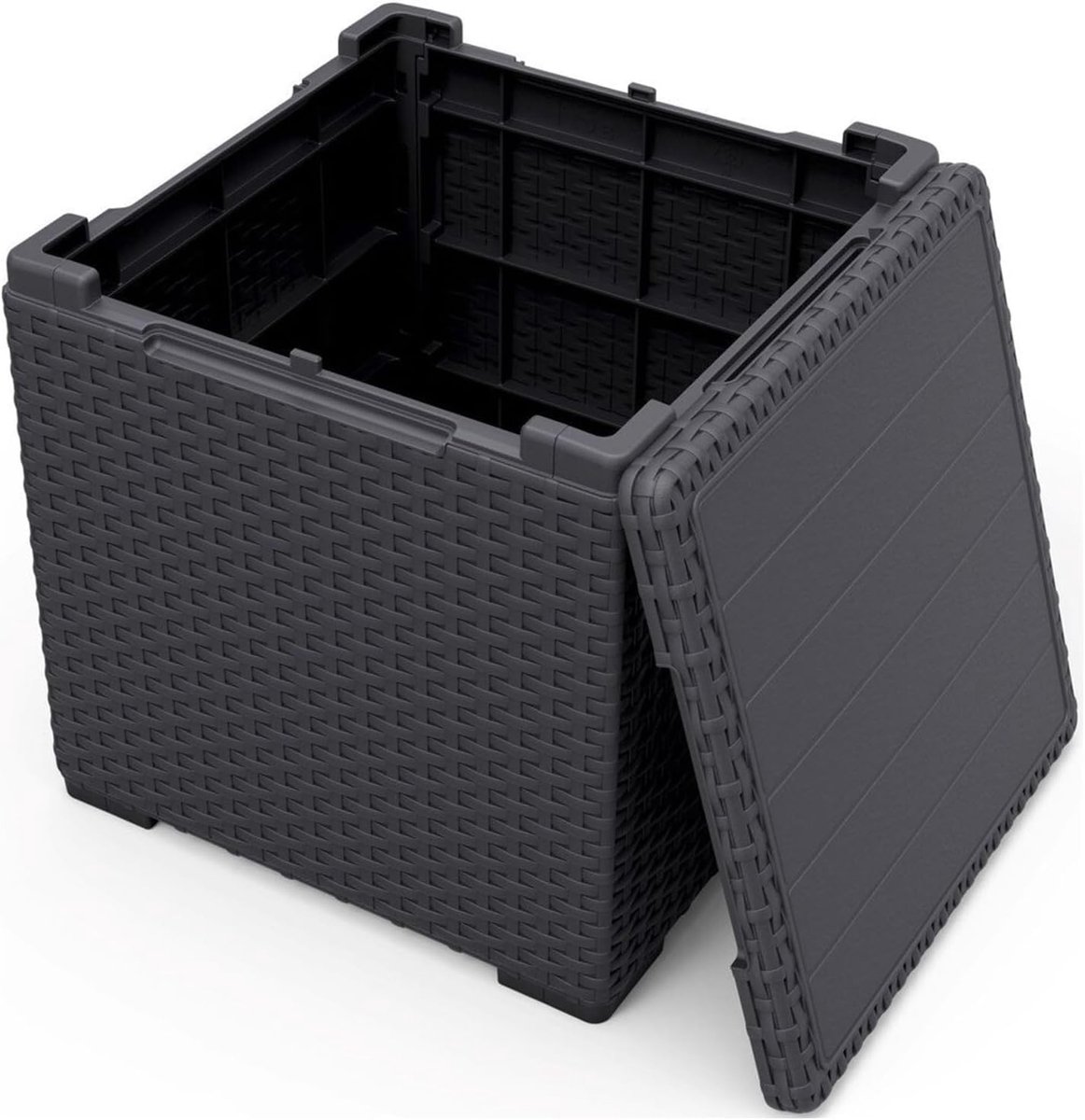 Dutchers® Bijzettafel - Opberger - Tuinbox - Tuin box - Terrasbox - Opbergmand - Opbergbox - Opbergdoos met deksel - waterdicht thumbnail 2