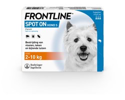 Frontline Frontline Spot-On Hond S - Apotheek - 0.67 ml 3 pip 2-10 Kg S