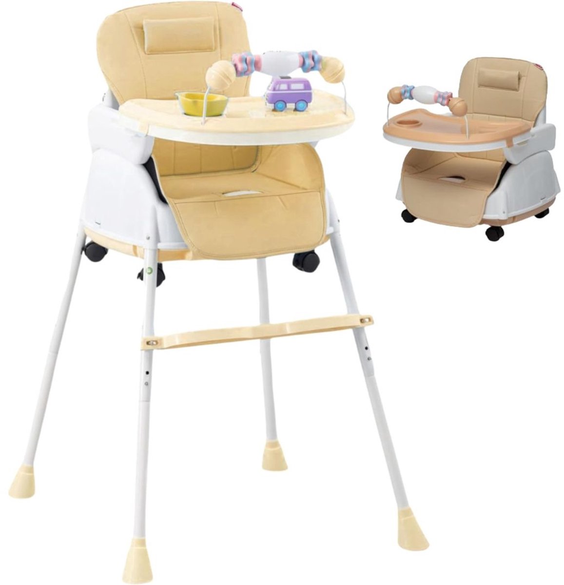 VELTRR® Kinderzetel - Eetstoel Baby 6 Maanden en Ouder - Kinder Eetstoel - Inklapbare Kinderstoel