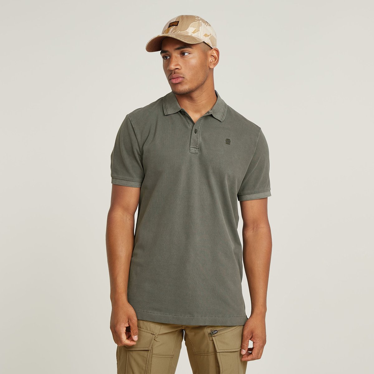 G-star Polo Slim Fit – S Grijs