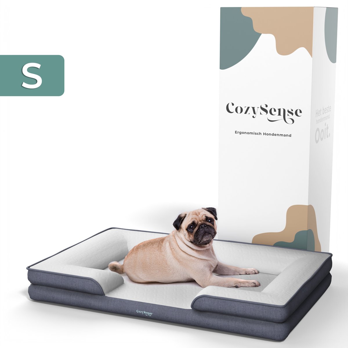 your GEAR Belluno Orthopedisch hondenbed, Oeko-Tex gecertificeerd, wasbaar, geurneutraal en hygiënisch, 70 x 100 cm