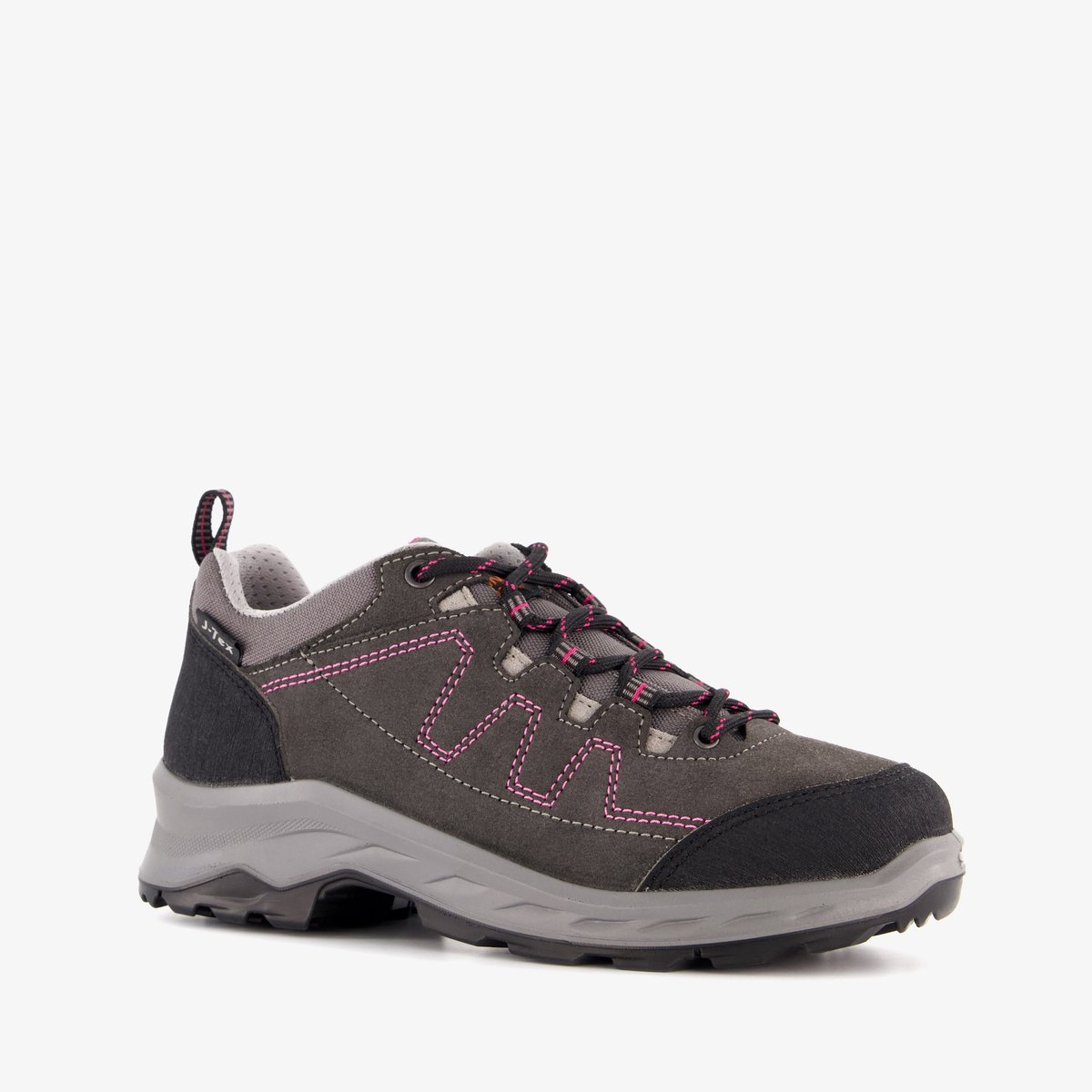 Mountain Peak leren dames wandelschoenen cat. A Grijs