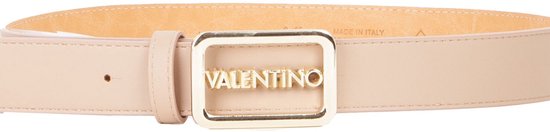 VALENTINO Ceinture Around Plaque Buckle Belt W85 Beige / Oro