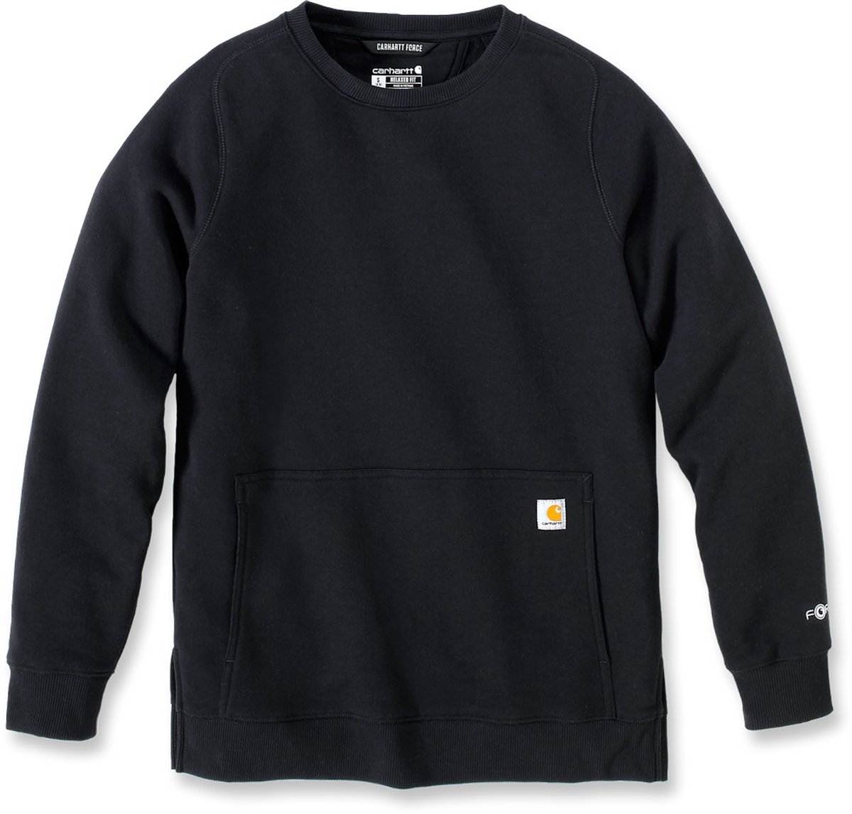 Carhartt Dames Relaxed Fit, lichtgewicht sweatshirt, zwart