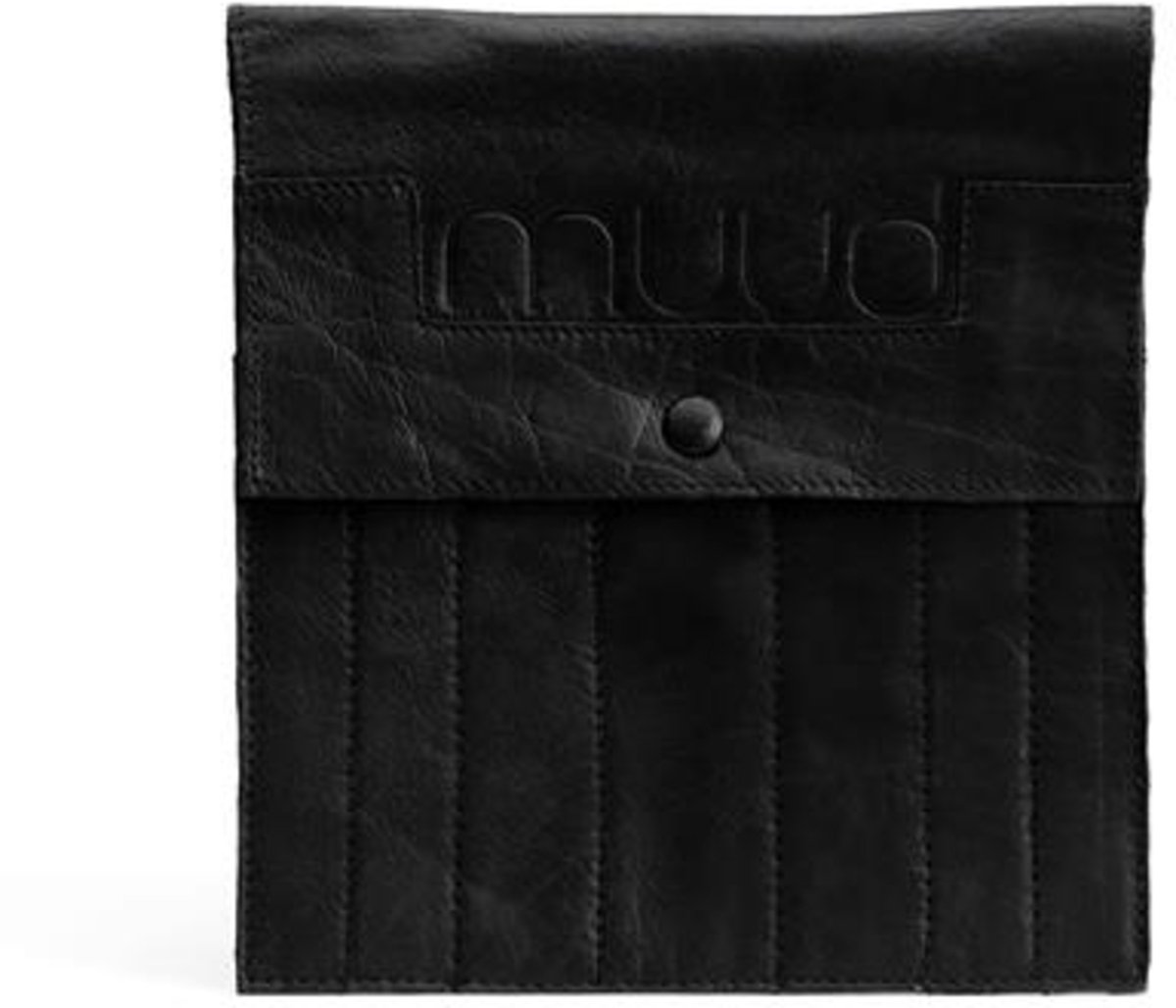 MUUD Oslo. Handgemaakt leren etuit voor sokkennaalden en verwisselbare breinaalden 22x19cm
