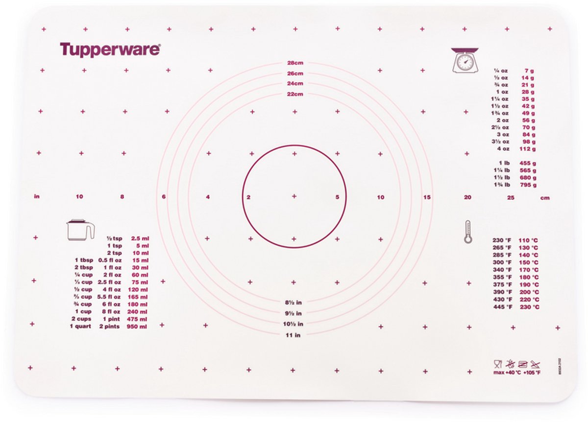 Tupperware Placemat ( bakken) Nieuwe Kleur