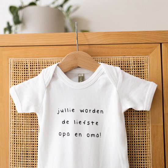 Barboteuse Bébé avec texte - Vous serez les plus gentils papi et mamie - Taille 50-56 - Annonce de grossesse - Cadeau - Annonce de Grossesse - Annonce bébé - Annonce grossesse