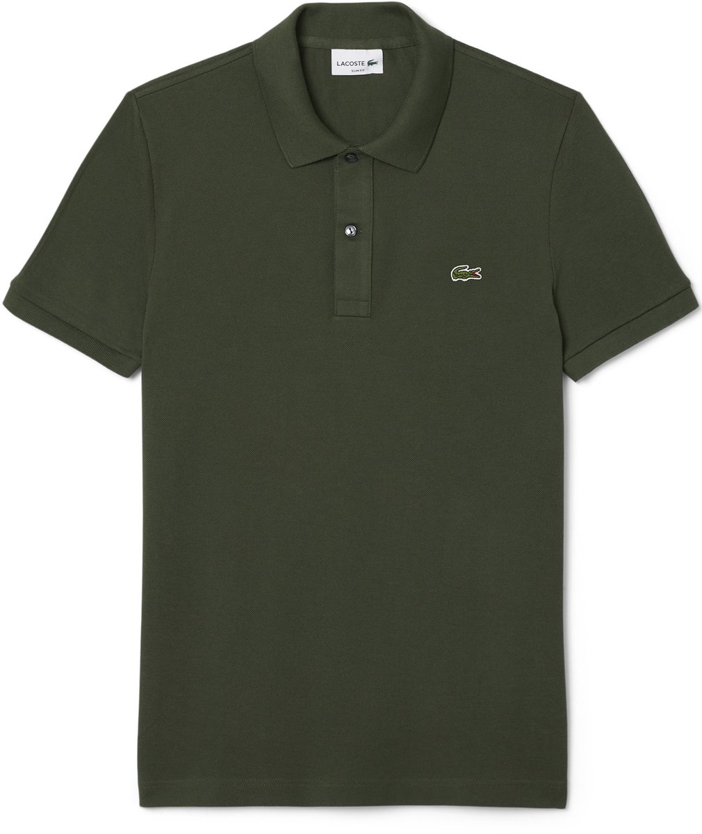 Lacoste Slim Fit polo army Groen