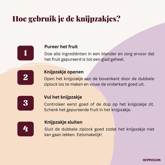 Knijpzakjes herbruikbaar - 20 stuks - Voor babyvoeding, babysnacks of babyhapjes - Knijpzakjes hervulbare - Knijpfruit zakjes herbruikbaar - Herbruikbare knijpzakjes - babyvoeding invriezen van Merkloos — afbeelding 5
