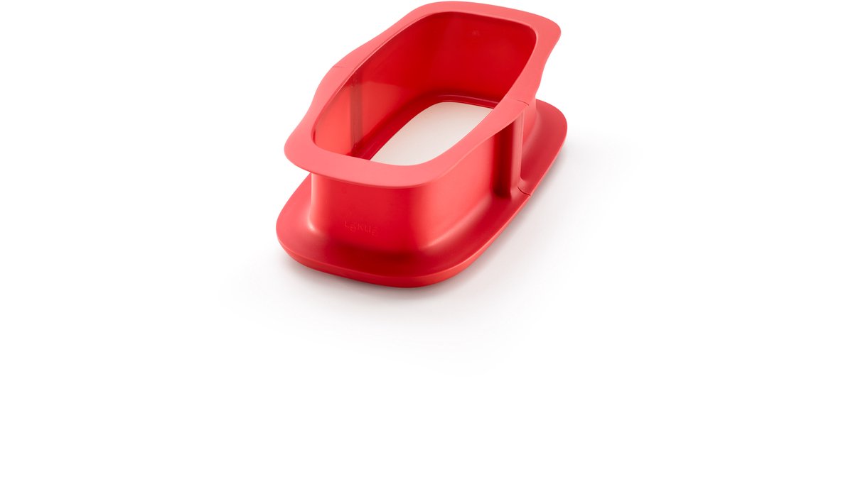 Lékué Springvorm Rechthoek met Keramisch bord ø 24 cm - Red
