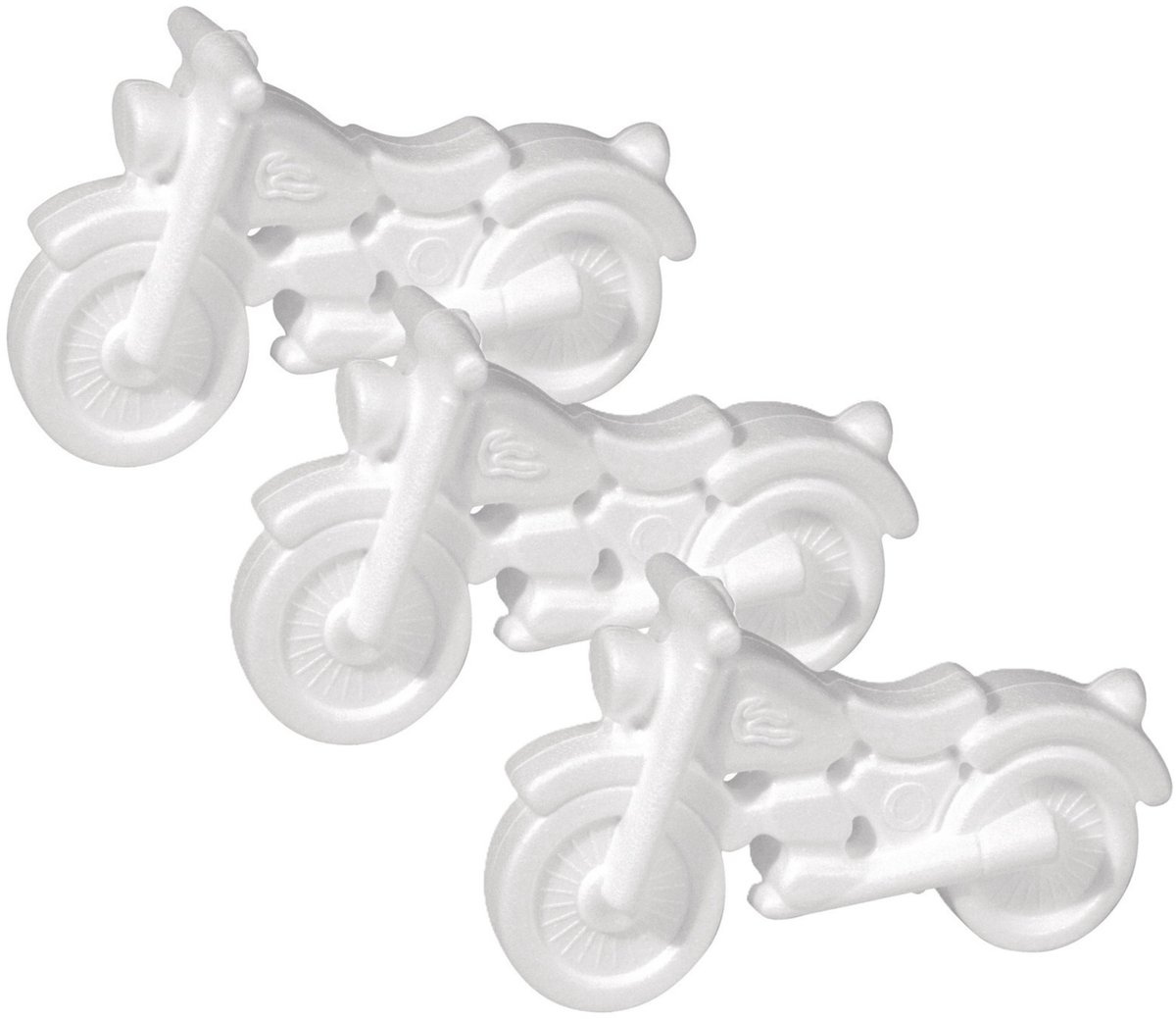 Piepschuim motor - 3x stuks - 17 cm - styrofoam - hobby - DIY - knutsel figuren van piepschuim - knutselen artikelen