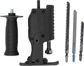 Bol.com Elektrische Boor naar Reciprozaag Adapter Kettingzaag Conversie Hoofd Zaagbladen Handvat Kit voor Hout Metaal Kunststoff... aanbieding