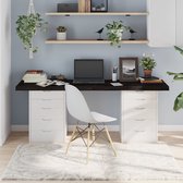 Plateau de table en chêne Massief The Living Store - 180 x 50 x 6 cm - Gris foncé