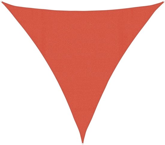3,6 x 3,6 x 3,6 m zonnezeil, driehoekig, waterdicht, zonnezeil, kleur crème, 95