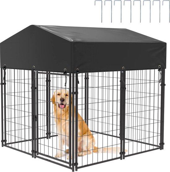 Groot dierenhuis Jumbo hondenbed met gordijn, orthopedisch