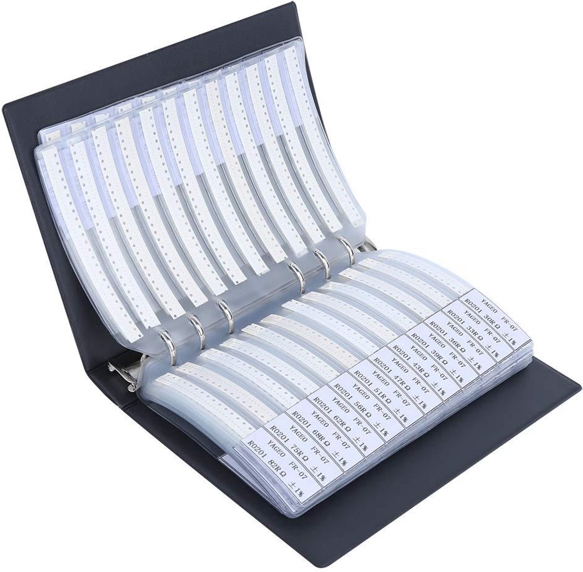 Livre De Motifs De Résistances Value Série 0201 170 - Kit Exemple Livre De Motifs De Resistances Assortiment De Composants Electroniques Plastiques Organiseur De Livre De Motifs Portable Zwart Livre De Motifs De Résistances Value Série 0201 170 - Kit Exemple Livre De Motifs De Resistances Assortiment De Composants Electroniques Plastiques Organiseur De Livre De Motifs Portable Zwart