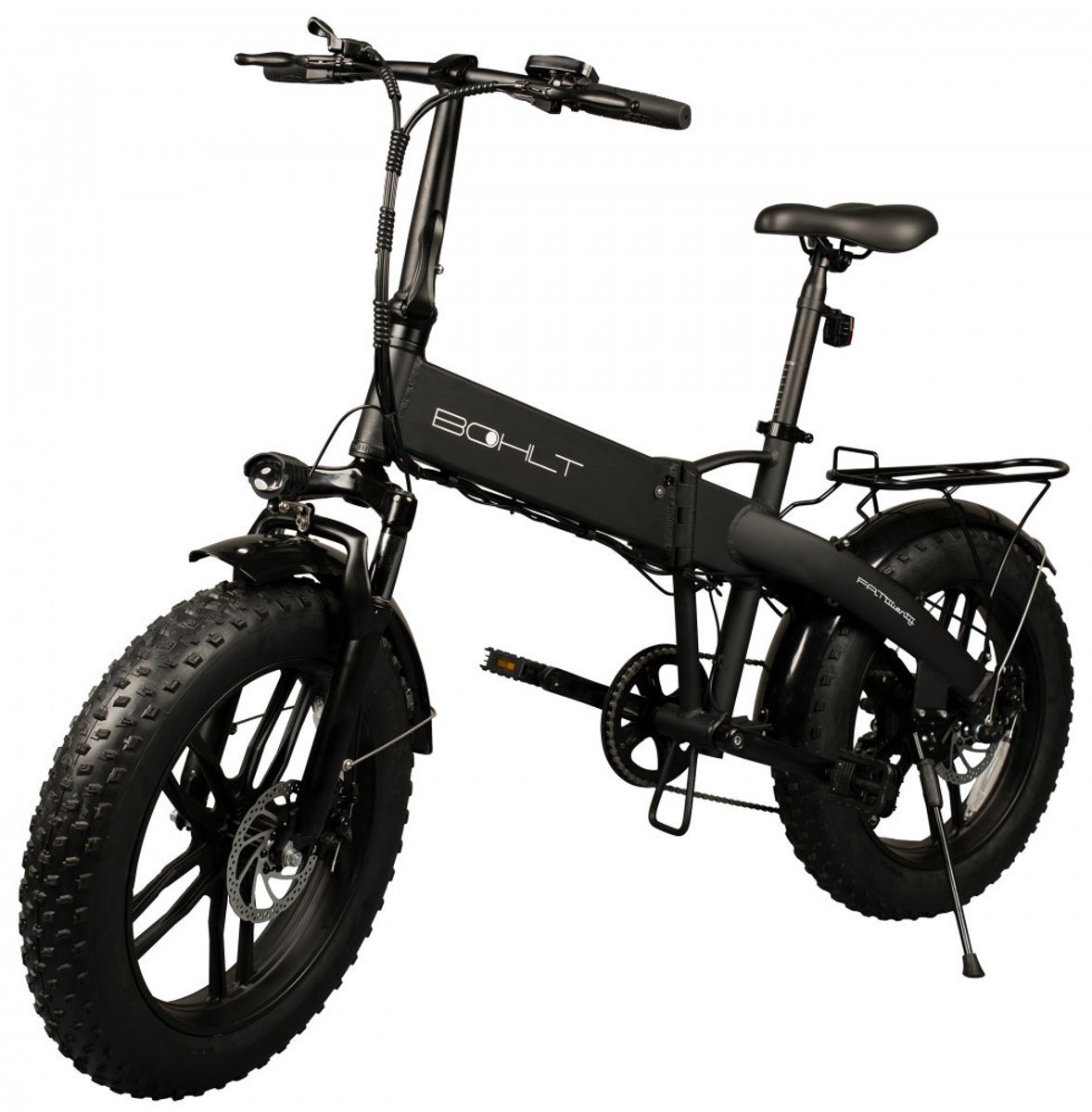 Bol.com BOHLT Fat Twenty - Elektrische Vouwfiets - 20 inch Fatbike - 250W Motor - 374Wh Uitneembare Accu - 6 Versnellingen - Sch... aanbieding