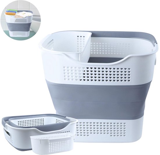 SAMMART 42L Opvouwbare Plastic Wasmand