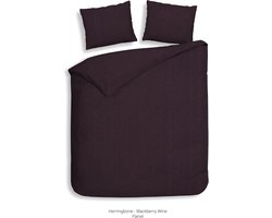 Heckettlane Spina Dekbedovertrek - Tweepersoons - 200x200/220 cm - Blackberry Wine