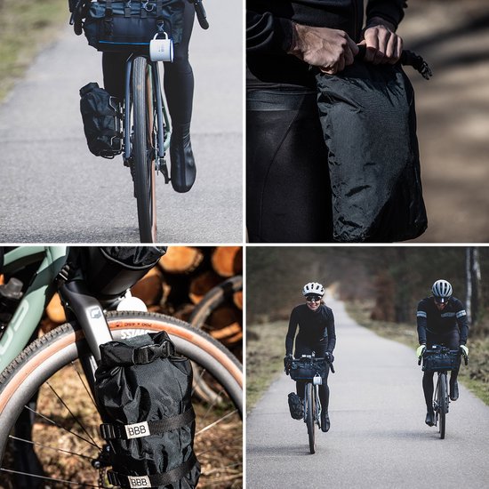 BBB Cycling Bikepacking Fietstas Voorvork - Fiets Tas Waterdicht StackPack Drybag met Houder - Inhoud 4 Liter - BSB-145 van BBB Cycling — afbeelding 4