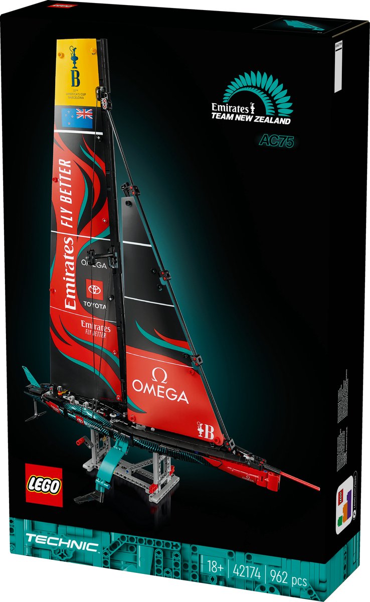 タッグチームコレクションSETA＆SETB 未開封パックセット海外版 LEGO Technic - Emirates Team New Zealand AC75 jacht Set - 42174 | bol