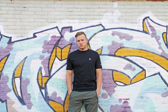 4-Pack Donnay - T-shirt (Vince) - Sportshirt - Heren - Black (020) - maat 3XL