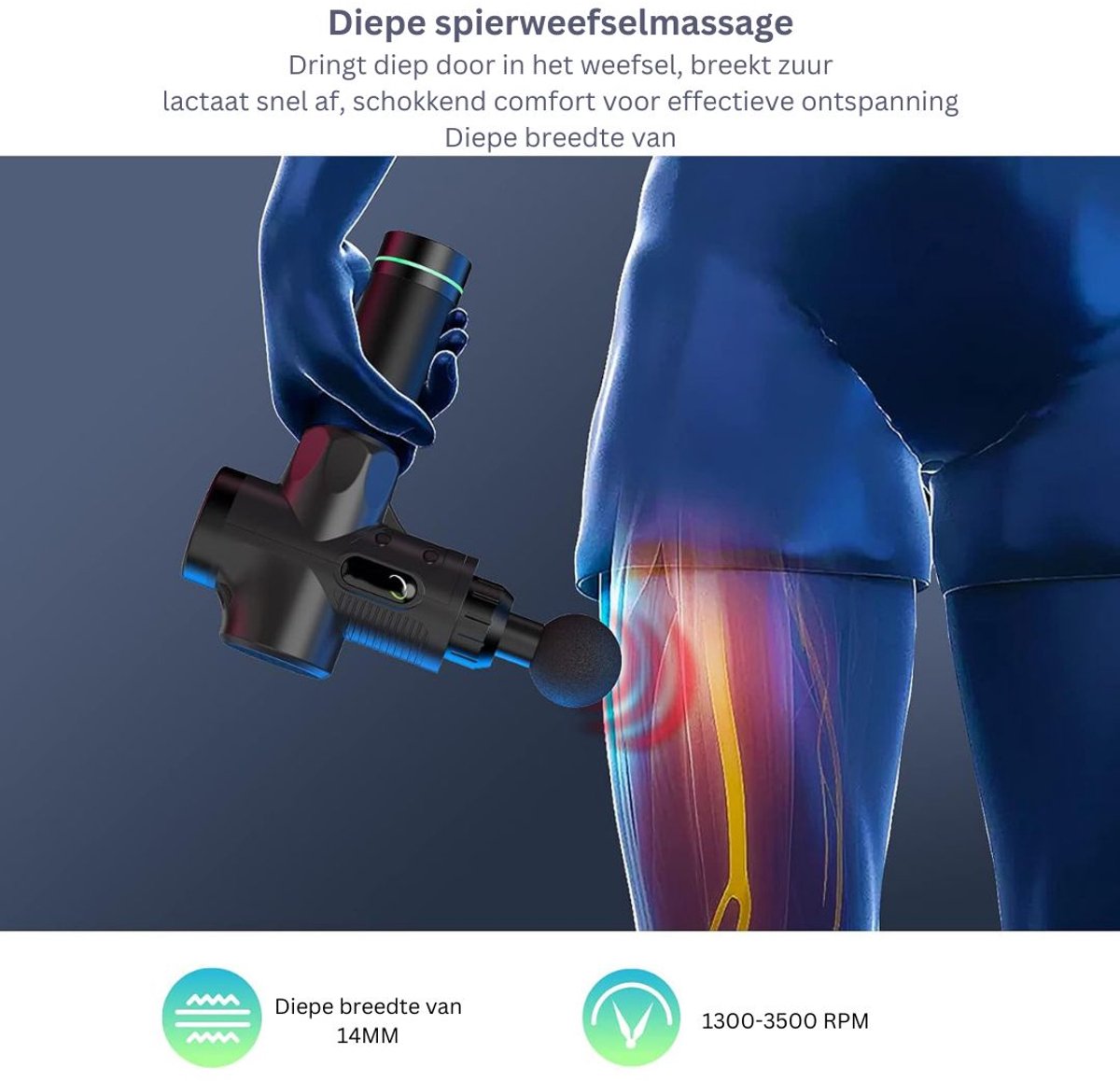 Afbeelding 2 van ApexArte® Massage Gun Professioneel - Massage Apparaat - Theragun