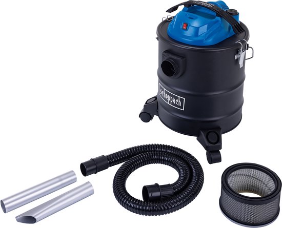 Scheppach Aszuiger AVC25 - 1300W - 3-in-1: Aszuiger, Stofzuiger & Blaasfunctie - Voor kachels, haarden en BBQ's - 25L
