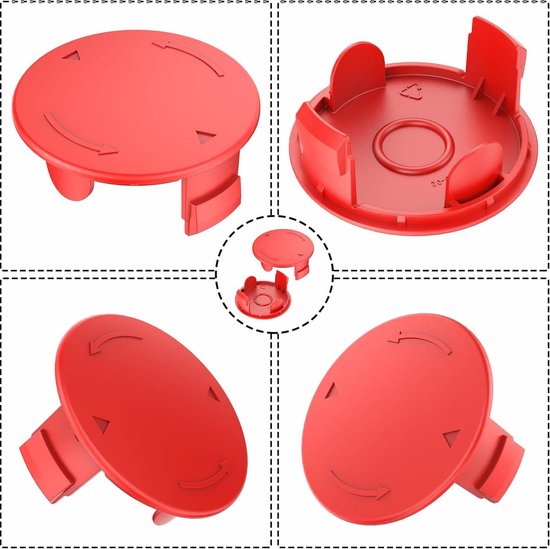 2 Stks Grastrimmer Spoel Dop, Vervanging Spoel Cover geschikt voor Bosch ART 24, ART 27, ART 30, Grastrimmer Advanced GrassCut36, ART 30-36 LI, ART24+, ART27+, ART30+ van NRIVE — afbeelding 5