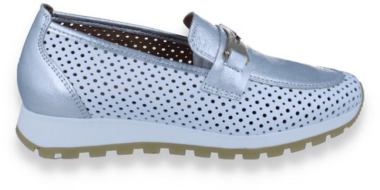 Mocassins Scapa pour femmes Wit/ Argent BLANC 38