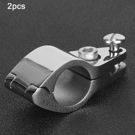Qiilu 2 stks Marine Kaak Slides, Roestvrij Staal Boot Marine Scharnierende Bovenkaak Slide Hardware Fittings (25mm/0.98in